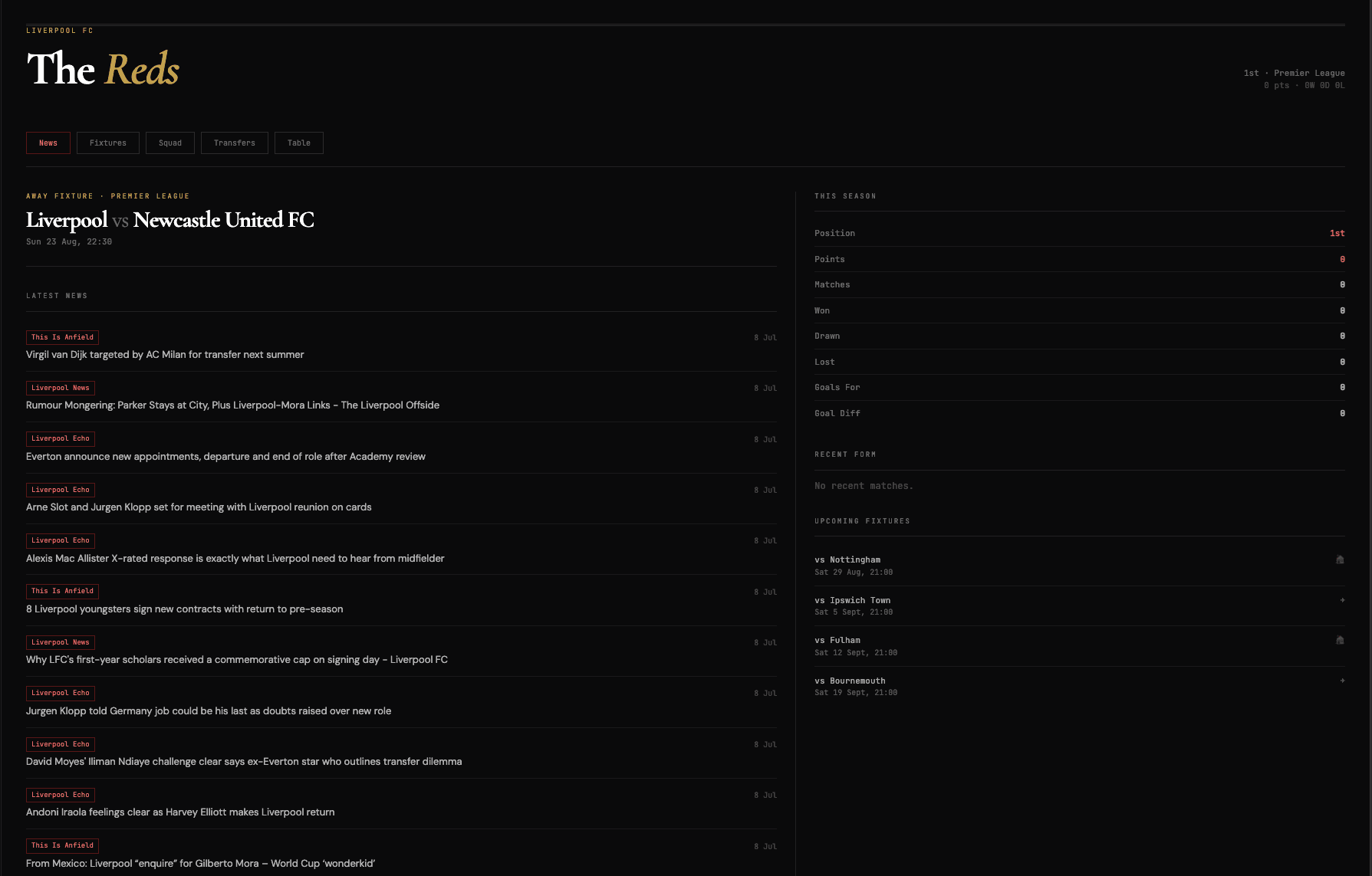 A personal module for the one non-work thing that gets its own dashboard